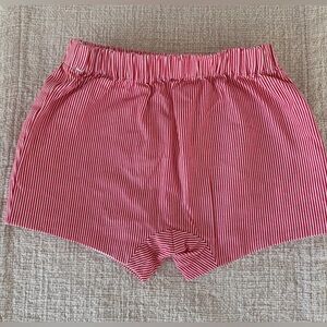 Jacadi Paris Red and White Striped Shorts 12 months seaside holiday vacation